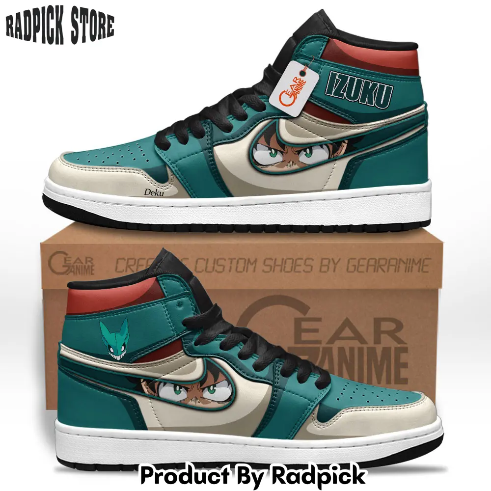 Izuku midoriya air jordan high topsneakers personalized shoes  rp0252637